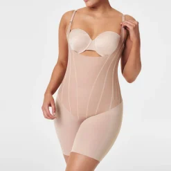 TotalContour Open-Bust Mid-Thigh Bodysuit