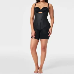 TotalContour Open-Bust Mid-Thigh Bodysuit