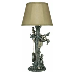 Tree House Bronze Table Lamp