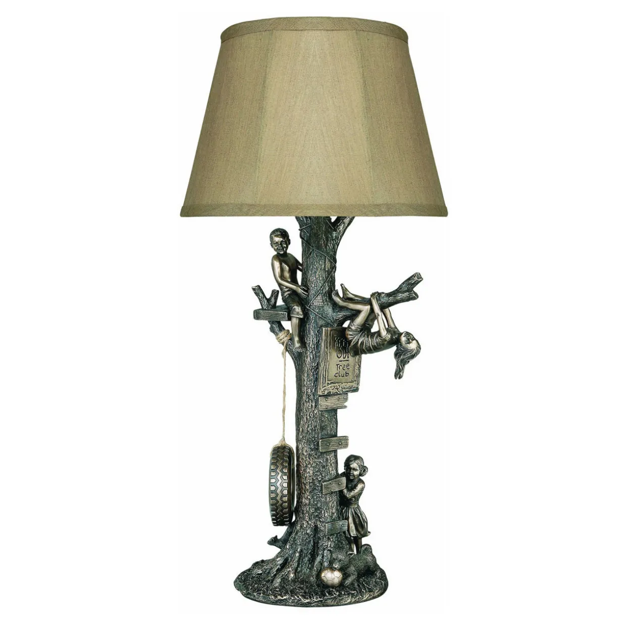 Tree House Bronze Table Lamp