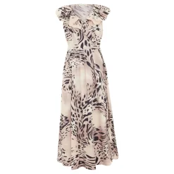Trix Leopard Wrap Dress