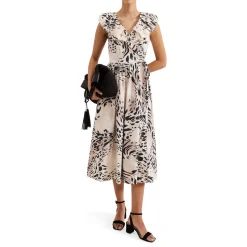 Trix Leopard Wrap Dress