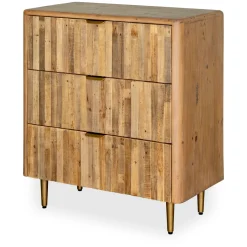 Turin 3-Drawer Chest Brown