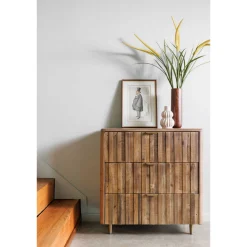 Turin 3-Drawer Chest Brown