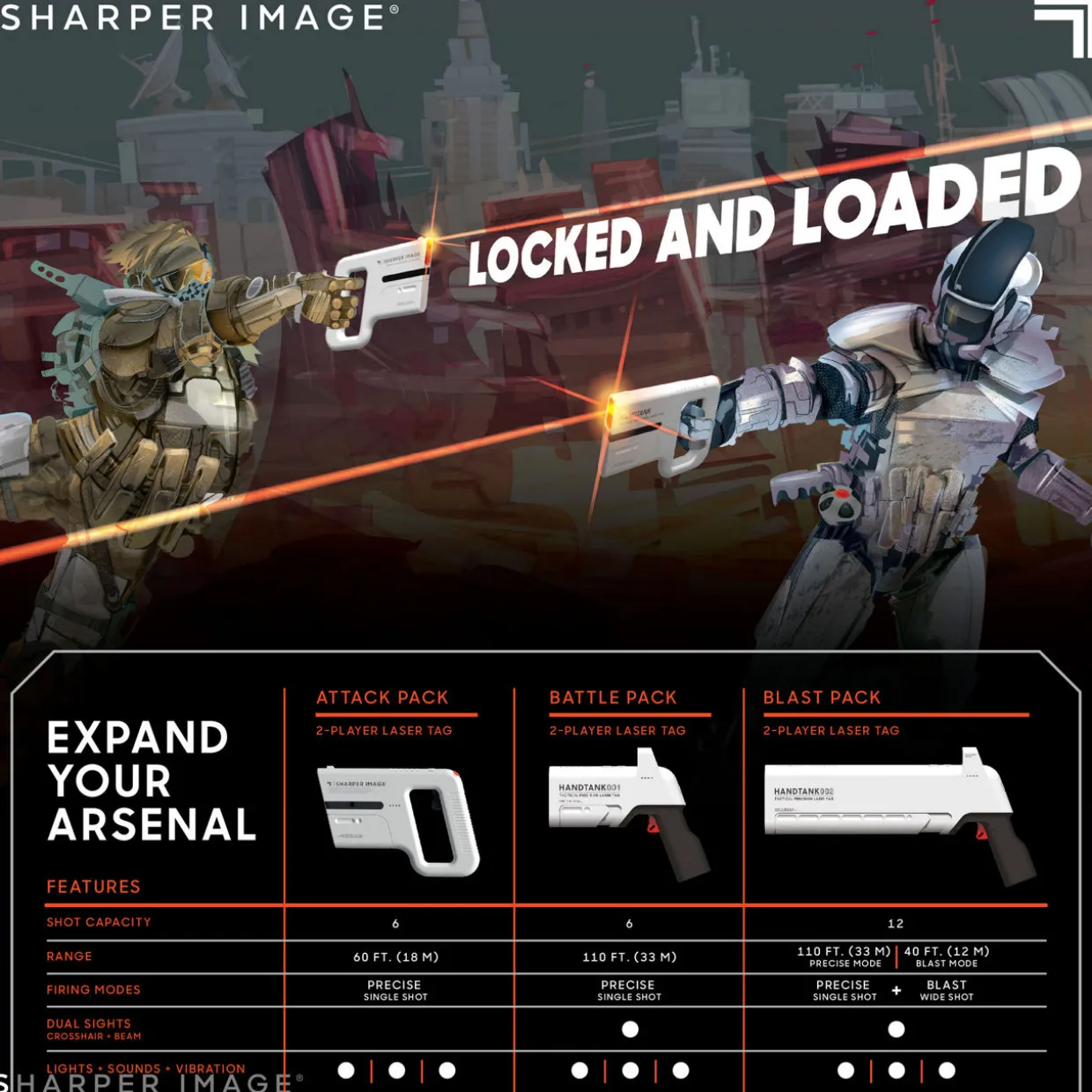 Two-Player Laser Tag Attack Pack
