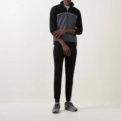 Two-Tone Half-Zip Sweatshirt