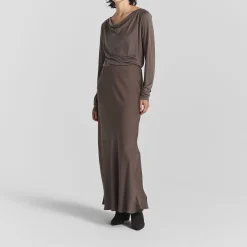 Tyne Satin Skirt