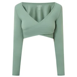 Ultimate Wrap Front Long-Sleeve Top