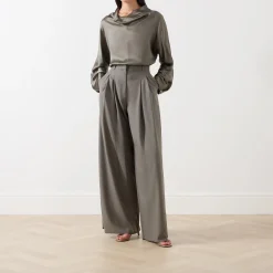 Ulzio High-Rise Wide Leg Trousers