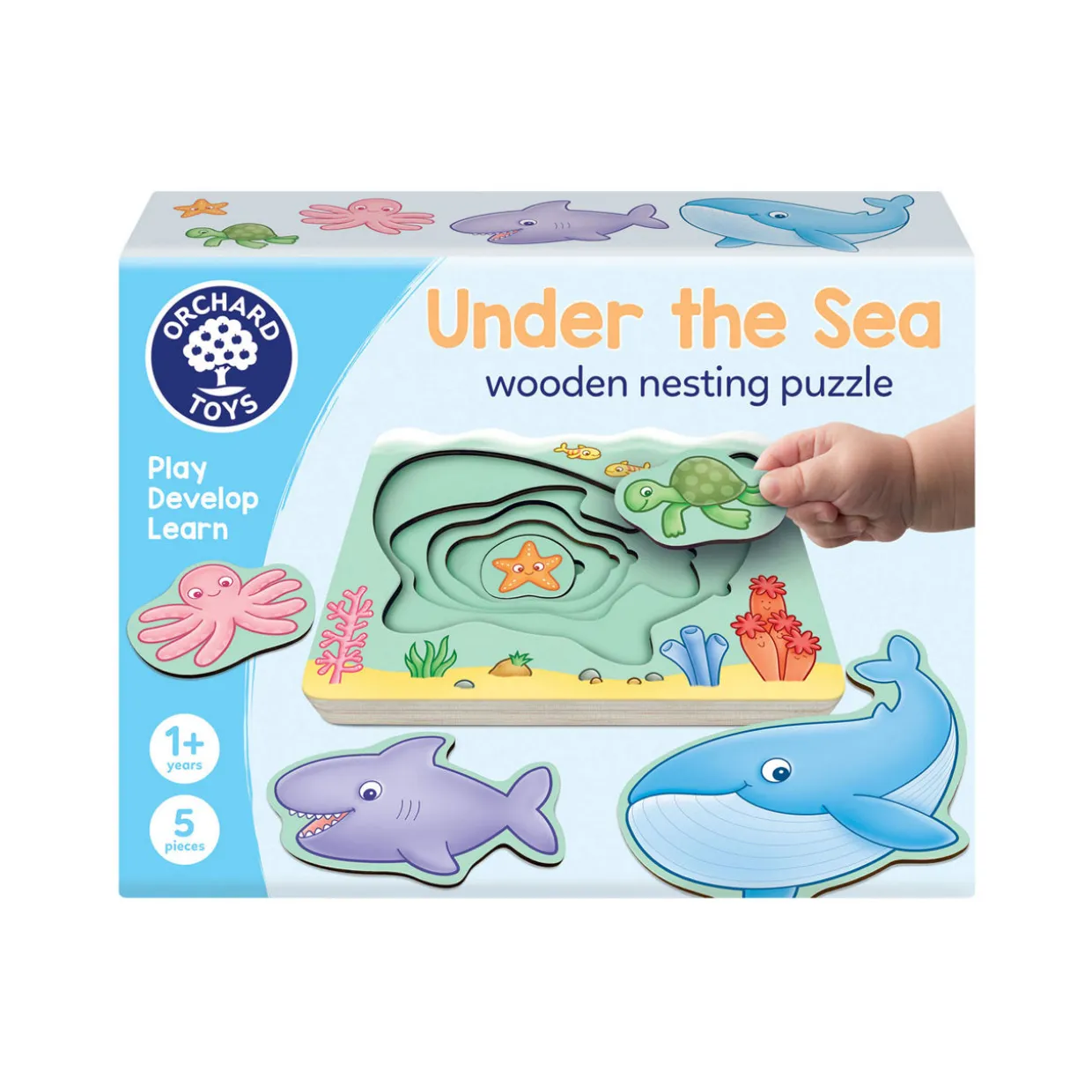 Under The Sea: Wooden Nesting Puzzle