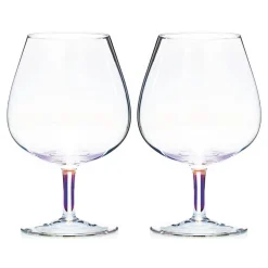 Unicorn Lustre Brandy Pair