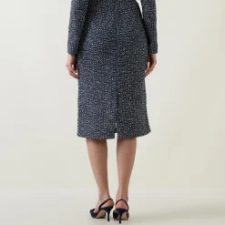 Vatilar Bouclé Knit Pencil Skirt