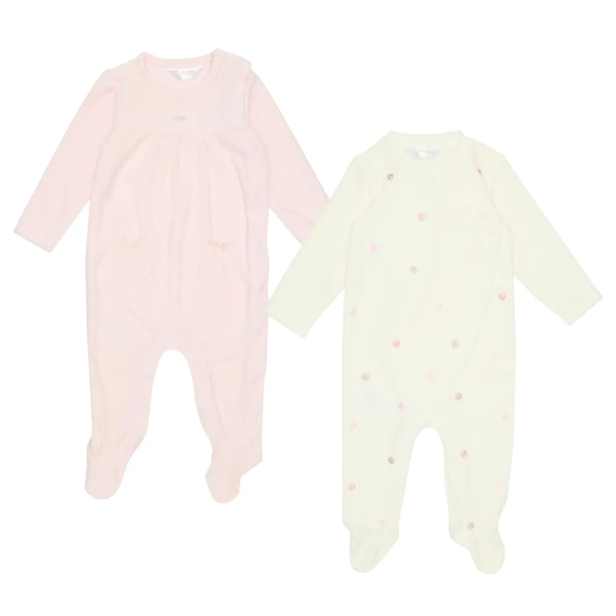 Velour Babygrow Two-Piece Set