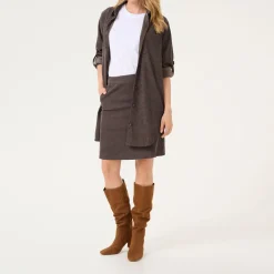 Vera Corduroy Mid-Rise Skirt