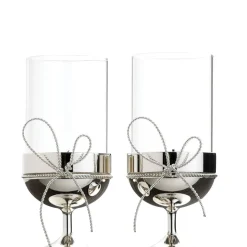 Vera Wang Love Knots Tea Light Holder Set of Two