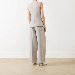 Vilka Pinstripe Wide Leg Trousers