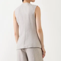 Vilka Pinstripe Wide Leg Trousers