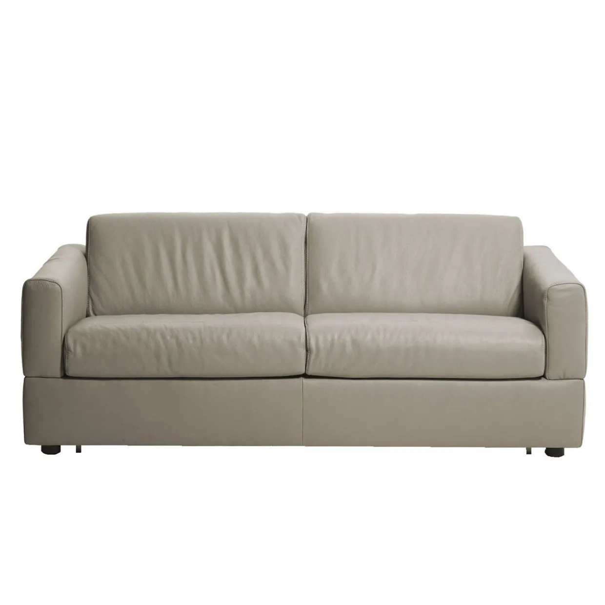 Visconti Leather Sofa Bed Dark Grey