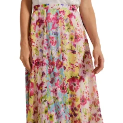 Vivianne Striped Floral Skirt