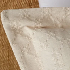 Waffle Oxford Pillowcase Pair Beige