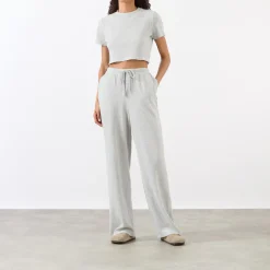 Waffle Straight Leg Sweatpants