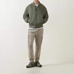 Water-Repellent Bomber Jacket