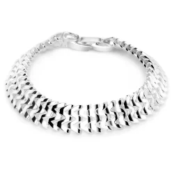 Weave Silver Plated Bracelet