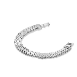 Weave Silver Plated Bracelet