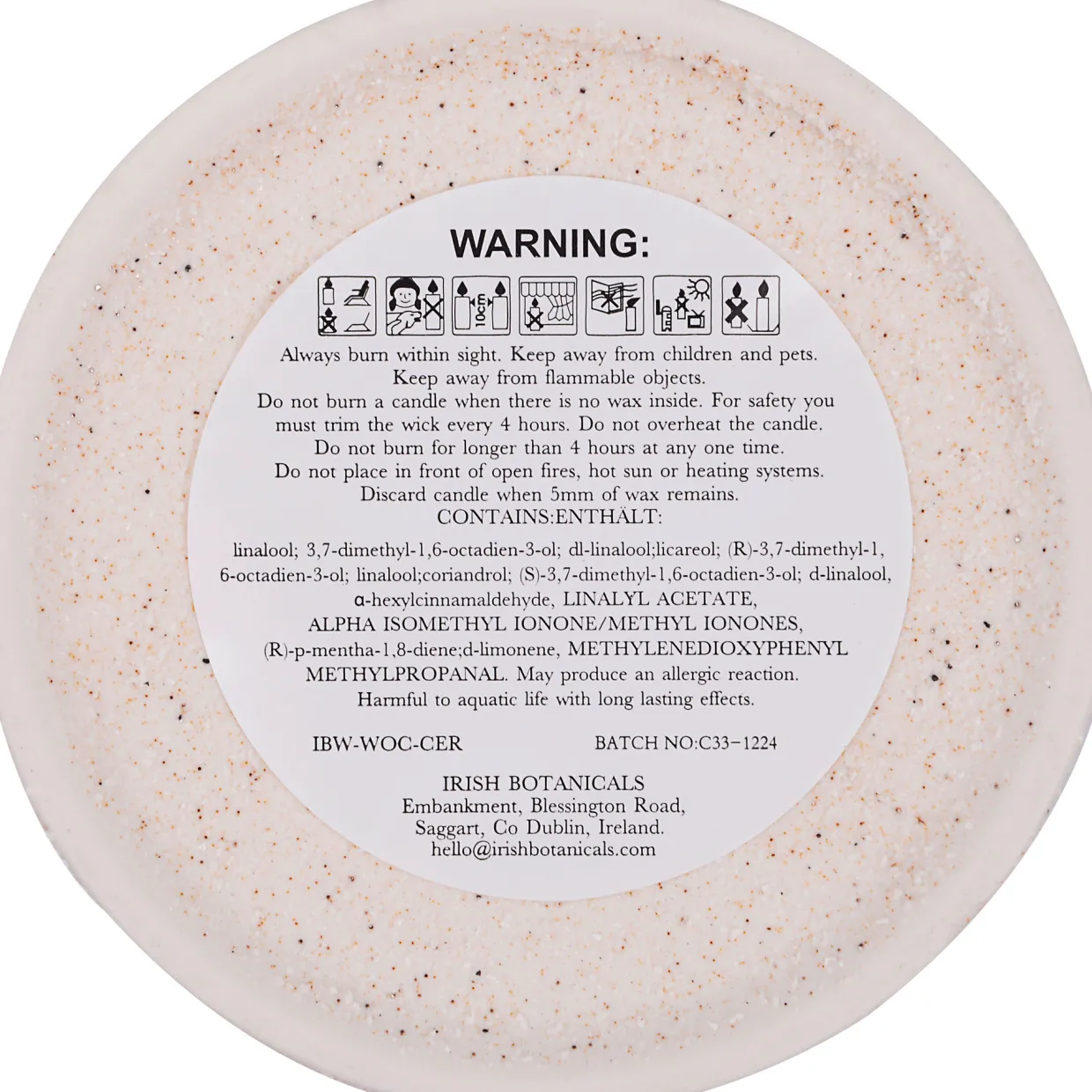 Wild Orchid & Comfrey Scented Candle 350g