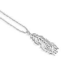 Wish Feather Pendant Necklace
