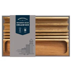 Wooden Desk Organiser