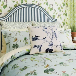 Woodland Chorus Duvet Set Blue Grey