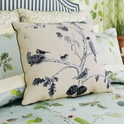Woodland Chorus Duvet Set Blue Grey