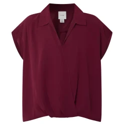 Wrap Draped Blouse