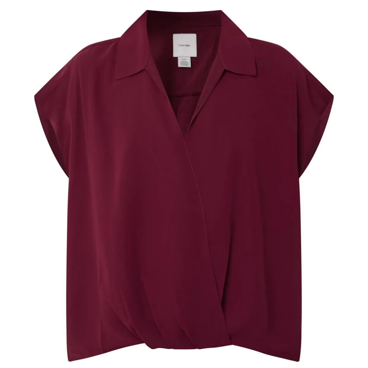 Wrap Draped Blouse