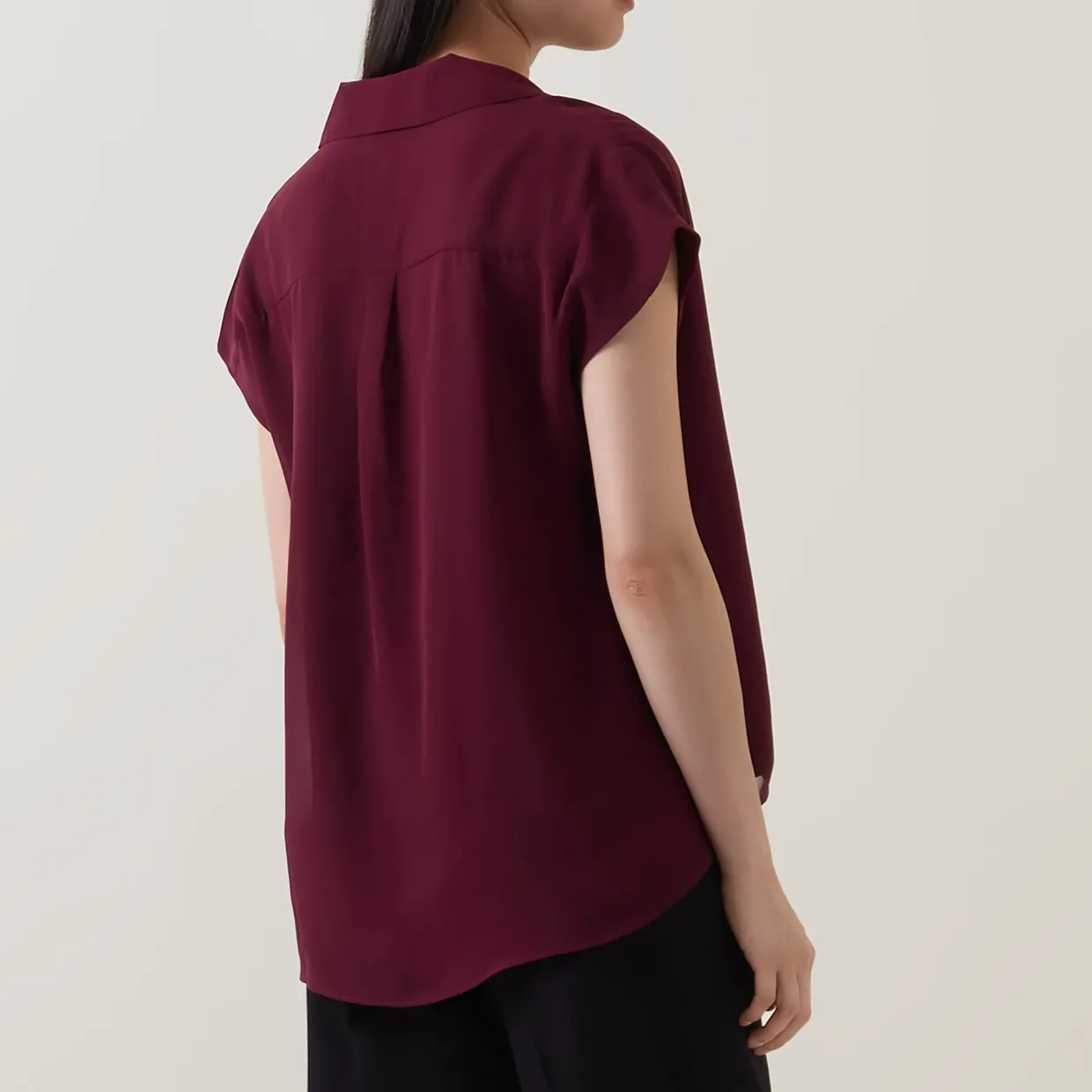 Wrap Draped Blouse