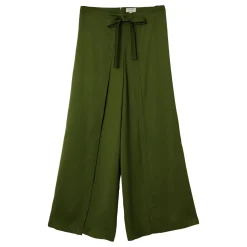 Wrap Palazzo Wide Leg Trousers