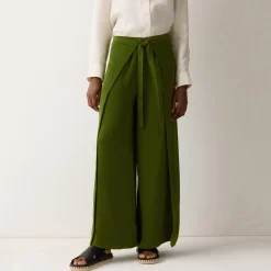 Wrap Palazzo Wide Leg Trousers