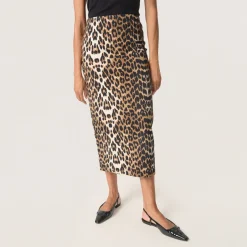 Xala Leopard Pencil Skirt