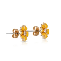 Yellow Flower Earrings