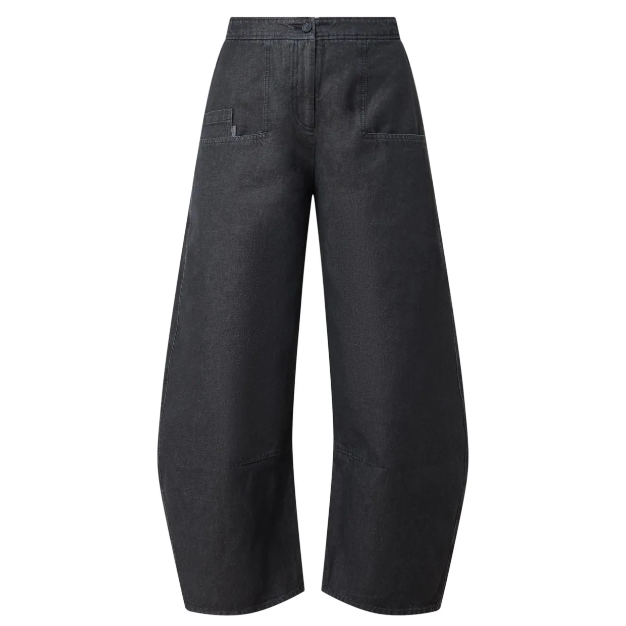 Yesso High-Rise Barrel Leg Trousers