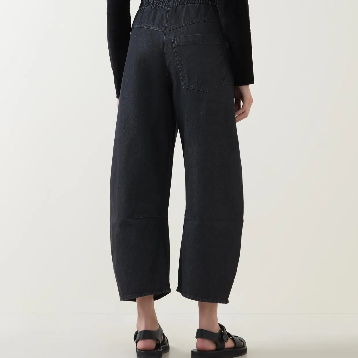 Yesso High-Rise Barrel Leg Trousers