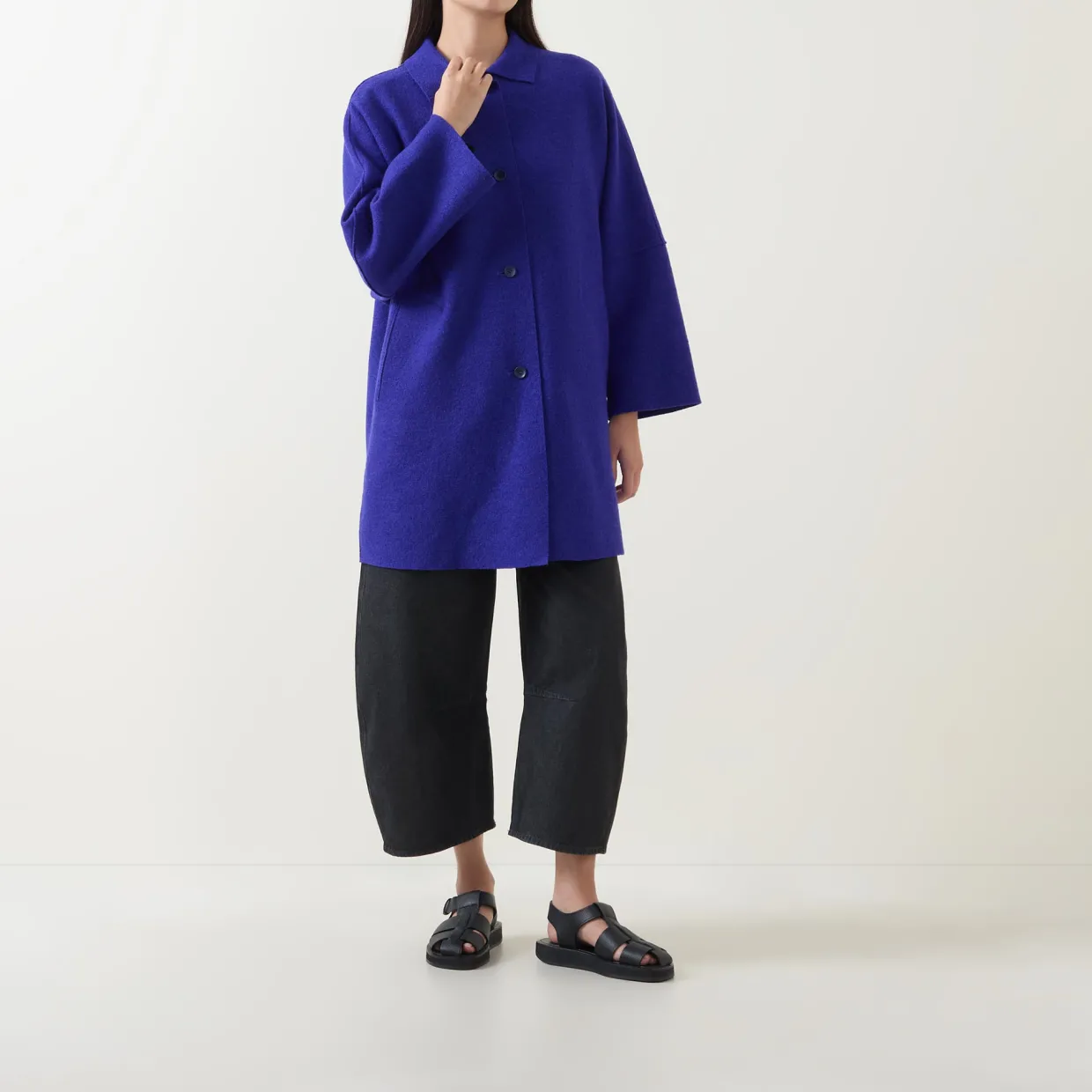 Yesso High-Rise Barrel Leg Trousers