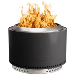 Yukon Fire Pit with Stand Black