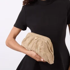 Zaline Mesh Rhinestone Clutch