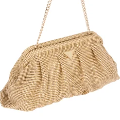 Zaline Mesh Rhinestone Clutch
