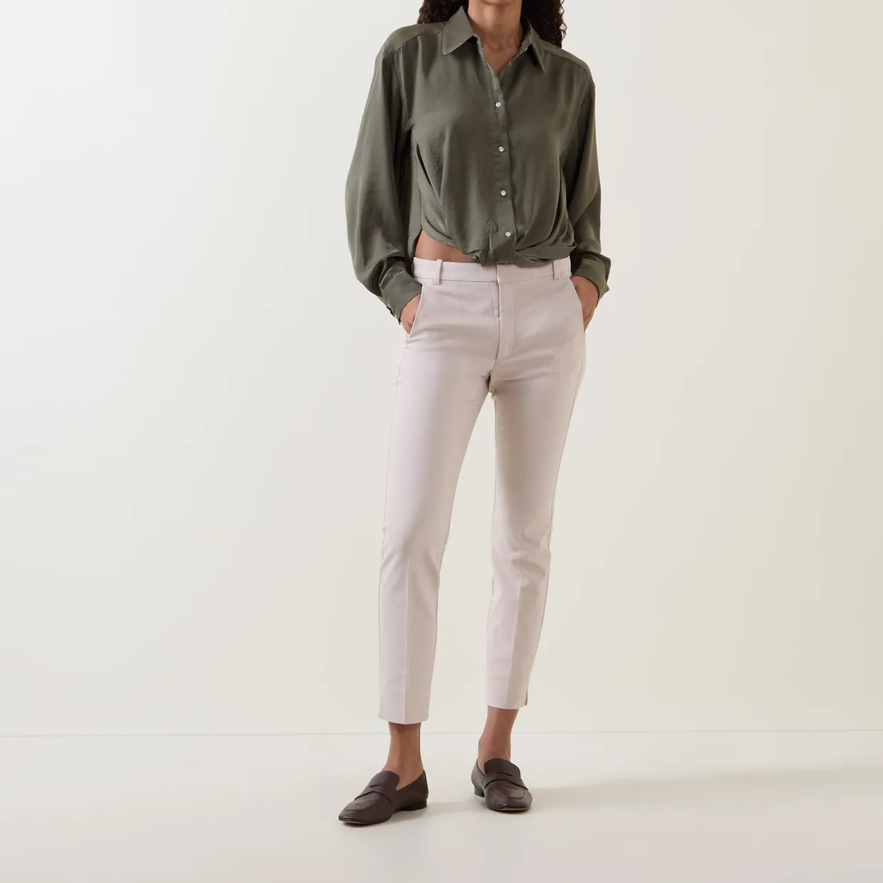 Zella Cropped Straight Leg Trousers