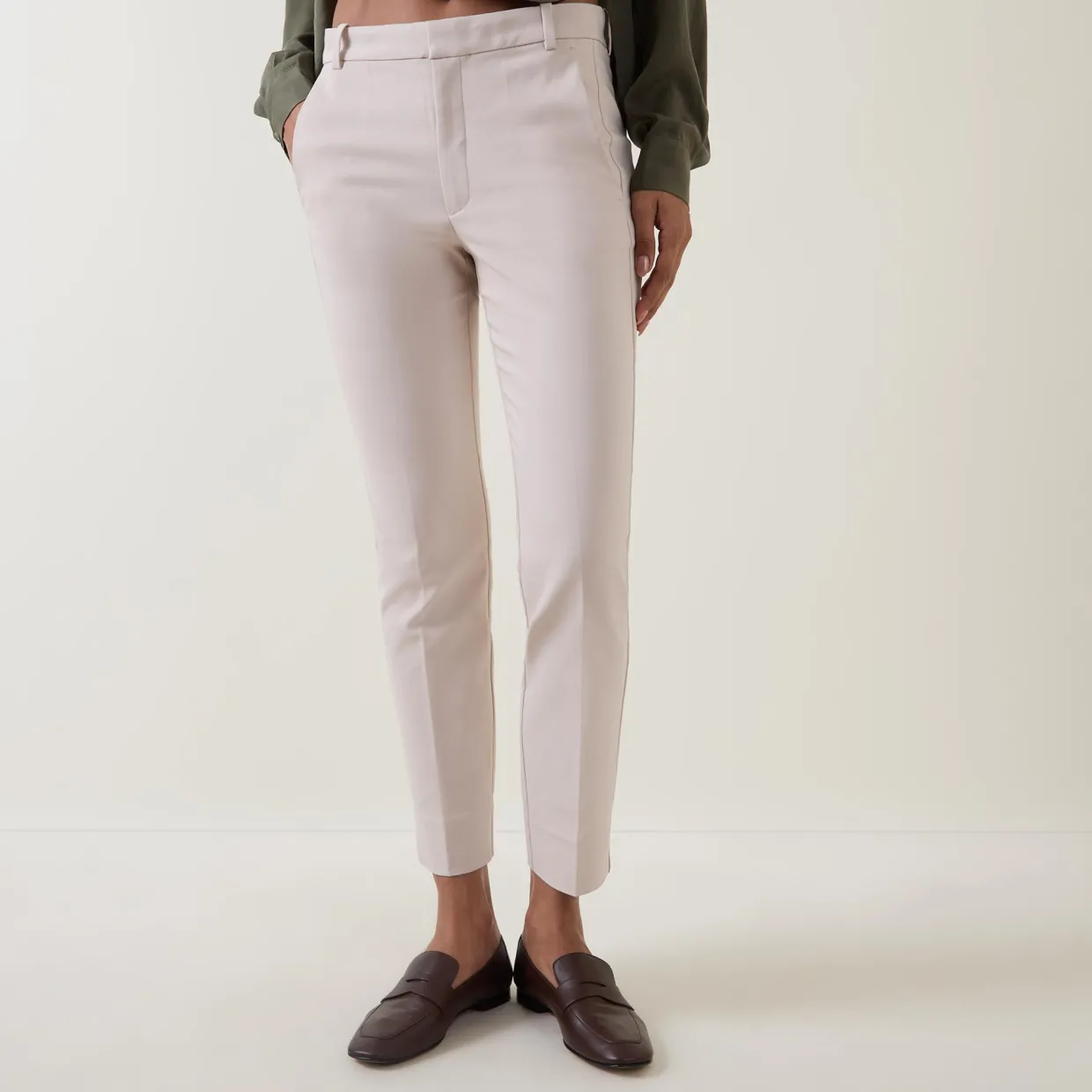 Zella Cropped Straight Leg Trousers