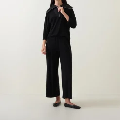Zip-Detail Wide Leg Jumpsuit