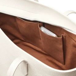 Zipped East West Tote Bag